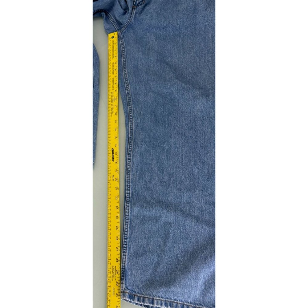 Carhartt Carpenter Jeans Men's 42X32 Loose Fit Straight Leg Denim Dungaree Y2K - Picture 7 of 12